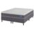 Cama Box Queen Cinza E Colchão Queen Molas Ensacadas Individualmente 158x198x62 Pillow Top Bertha Umaflex
