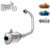 Escapamento Escape Gemoto Racing 3 Trioval para Moto Honda Titan Esd 150 2004 2005 2006 2007 2008