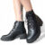 Bota Coturno Feminina Preta Ramarim 2412101-1