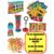 Kit 10 Cx Massinha de Modelar + 10 Bolha Sabão + 10 Giz De Cera + 30 Cortador Forminha Lembrancinha