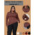 Blusa Manga Longa Lisa Assimétrica Ponta Lateral Inverno Plus Size Malha em Ribana Bico Lateral Assimétrico