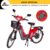 Bicicleta Scooter Elétrica 500W WeHawk EB com Bateria Removível Homologada sem CNH