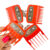 Kit 4 Pentes De Disfarce Premium BEAUTY SALU 0,5 / 1 /  1,5 /  2- Vermelho