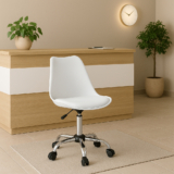 Cadeira de Escritorio Saarinen Rodizio Giratoria Office Cromada – Cores