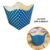 10~50 KIT CACHEPÔ FESTA POÁ AZUL/BRANCO 9X9X7CM VAZO DECORAÇÃO 2.18 OFF