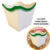 10~50 KIT CACHEPÔ FESTA FRANCESINHA  VERDE BANDEIRA 9X9X7CM VAZO DECORAÇÃO 2.57 ( NC TOYS CACHEPÔ )