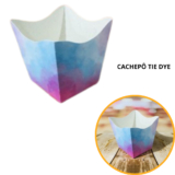 10~50 KIT CACHEPÔ FESTA TIE DYE 9X9X7CM VAZO DECORAÇÃO 103.2 ( NC TOYS CACHEPÔ )