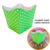 10~50 KIT CACHEPÔ FESTA POÁ VERDE LIMÃO/BRANCO 9X9X7CM VAZO DECORAÇÃO  2.21  ( NC TOYS CACHEPÔ )