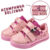 Kit Tênis Estrelas com Bolsa Rosa Infantil Feminino Escolar Kidstep