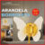 Kit 3 Luminária Arandela Borboleta Dourada LED de Parede 3 Tons de Luz iluminação interna Bivolt