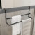 Suporte Para Toalhas Toalheiro de Box Preto Fosco Banheiro Organizador