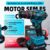 Brushless 3/8″ Parafusadeira Furadeira Impacto 21V 02 Baterias + Maleta