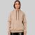 Moletom Canguru Streetwear 3 Cabos Bege