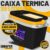 Caixa Térmica Cooler 20 Litros Com Alça Praia Preto Camping