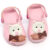 Sandália Babuche Papete Chinelo Infantil Plugt Menina Ursinho Laço Glitter Rosa