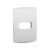 Placa 4×2 1 Posto Com Suporte Miluz Branco S3B57210 Schneider