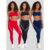 Kit 3 Calças Leggings de Poliamida Fitness Cintura Alta Tekla Moda Feminina