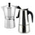 Cafeteira Italiana Unitermi de Inox Café Expresso 6 Xícaras Cafeteira Italiana Splendore