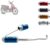 Escapamento Escape Moto Pro Tork Mini 3 Compatível Honda Biz C 125 2009 A 2020 Flex Curva Cromada
