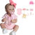 Bebê Reborn Boneca Pintada Silicone Menina Rosa 48cm Original zavanese