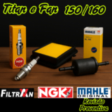 Filtro De Ar + Vela NGK + Filtro de  Combustível Honda Titan Fan 150 160 2014 a 2024