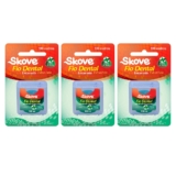 Kit Com 3 Fio Dental Skove Encerado Extra Fino Menta 100m