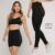 Kit básico fitness calça legging, shortinho e top de academia