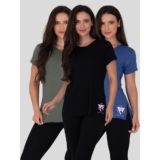 Kit 3 Camisetas Blusas Feminina Fitness Tapa Bumbum Ps