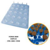 1~5 FORMA PARA CHOCOLATE SUPORTE CONE COD. 3683 SEMIPROFISSIONAL – BWB