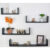 4 Prateleira Nicho U 30/40/50/60 Preto / Branco Decoração Livros Sala Quarto Cozinha