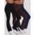 Kit 3 Leggings Esportivas Inverno Flare Suplex Forrado Peluciado Cintura Alta