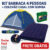 Kit Barraca Iglu 4 Lugares + Colchão Casal C/ Bomba De Pé Camping Acampamento Bomba de Ar