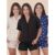 Kit 3 Baby Doll Americano de Suede Moda Feminina Pijamas