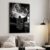 Quadro Decorativo Religioso Jesus e o Poder do Salmo 91 com Moldura Sala Quarto Escritorio