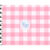 Tecido tricoline, microfibra ou gabardine – Xadrez – Branco com rosa – Barbie – 0.50CM