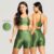 Conjunto fitness canelado academia top short feminino com brilho premium