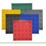 Piso Tátil ALERTA – kit 10 peças – PVC 25x25cm –  Acessibilidade