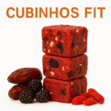250g Cubinhos P&P Doces Fit Sem AçúcarSem Lactose Tâmara, CastanhaCacau, Coco, Amora, Cranberry