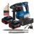 Martelete Rompedor Bosch GBH 185-LI 18V com 2 Baterias 4Ah Acessórios e Carregador Bivolt | Brushless Sem Fio Pro