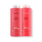 Kit Wella – Shampoo 1L e Condicionador 1L Color Brilliance