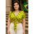 Blusa Cropped Feminina Brasil Copa Eleição Verde e Amarela Cetim Com Amarração