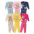 Kit Sortido 10 Peças Pijama Manga Longa Bebê Menina ou Kit com 6 Peças de Pijamas de Roupa Infantil Feminino Inverno
