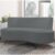 Sofá Chaise Living 2 Lugares 135cm Sala de Estar Istambul K01 Bouclê Cinza – Lyam Decor