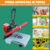 Mecolour 38x38cm gaveta prensa térmica manual para sublimação de gaveta cor vermelho e preto