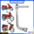 Pedal Partida Biz 100 Pop  100 Dream 100 Todos os Anos Pedal Cromado Moto Honda Reforçado e Durável