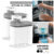 Kit Lavanderia 2 Dispenser 1,5L Pote Medidor Hermético Produtos Limpeza Organizador Flow OU