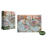 Quebra Cabeça Mapa do Velho Mundo 1000 Peças – Toyster 8090
