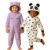 Pijama Macacão Bebê Menina em Fleece Temático Unicórnio ,Dinossauro, Panda, Urso – Super Quentinho e Confortável!
