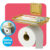 Suporte Porta Papel Higiênico Suporte Celular Banheiro Lavabo Fixação Sem Furo Gold Dourado Future