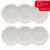 Jogo 6 Pratos Sobremesa Flora Camelia 22cm Porcelana Oxford